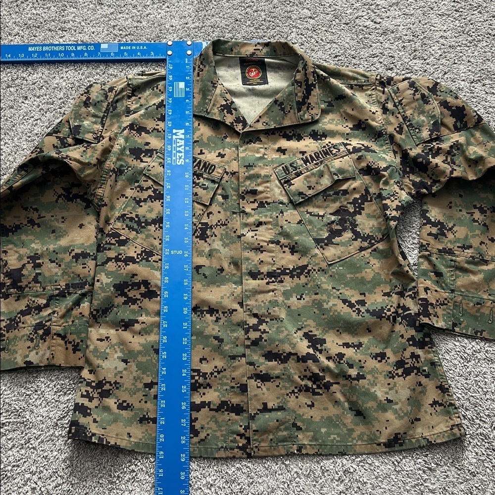 Propper International Inc USMC Camo Button-Front Utility Jacket - Size M Reg - Picture 6 of 8